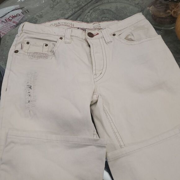 silver Jeans White Distressed Jeans - Picture 3 of 10